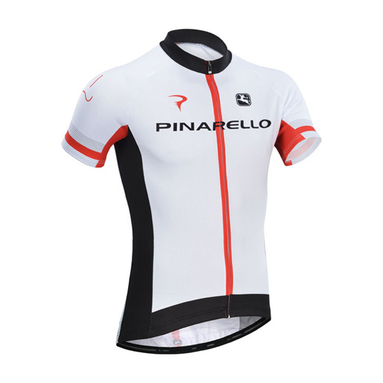 2014 Maillot Pinarello Tirantes Mangas Cortas Negro Y Blanco